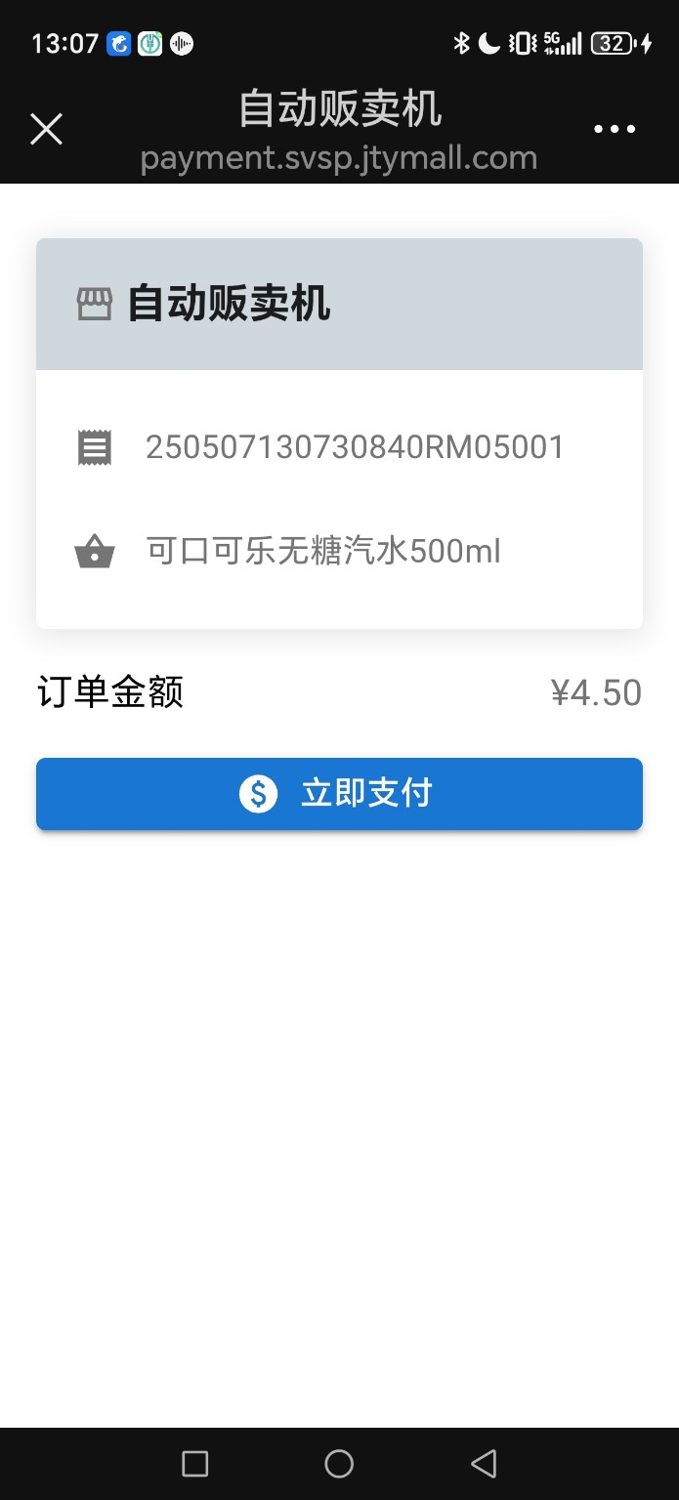 Open the payment page
